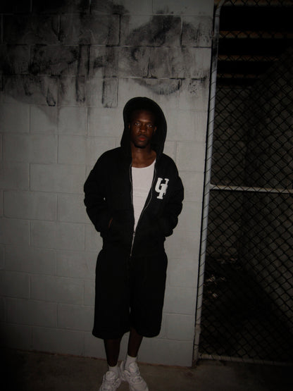 FAYZED ZIP UP - BLACK