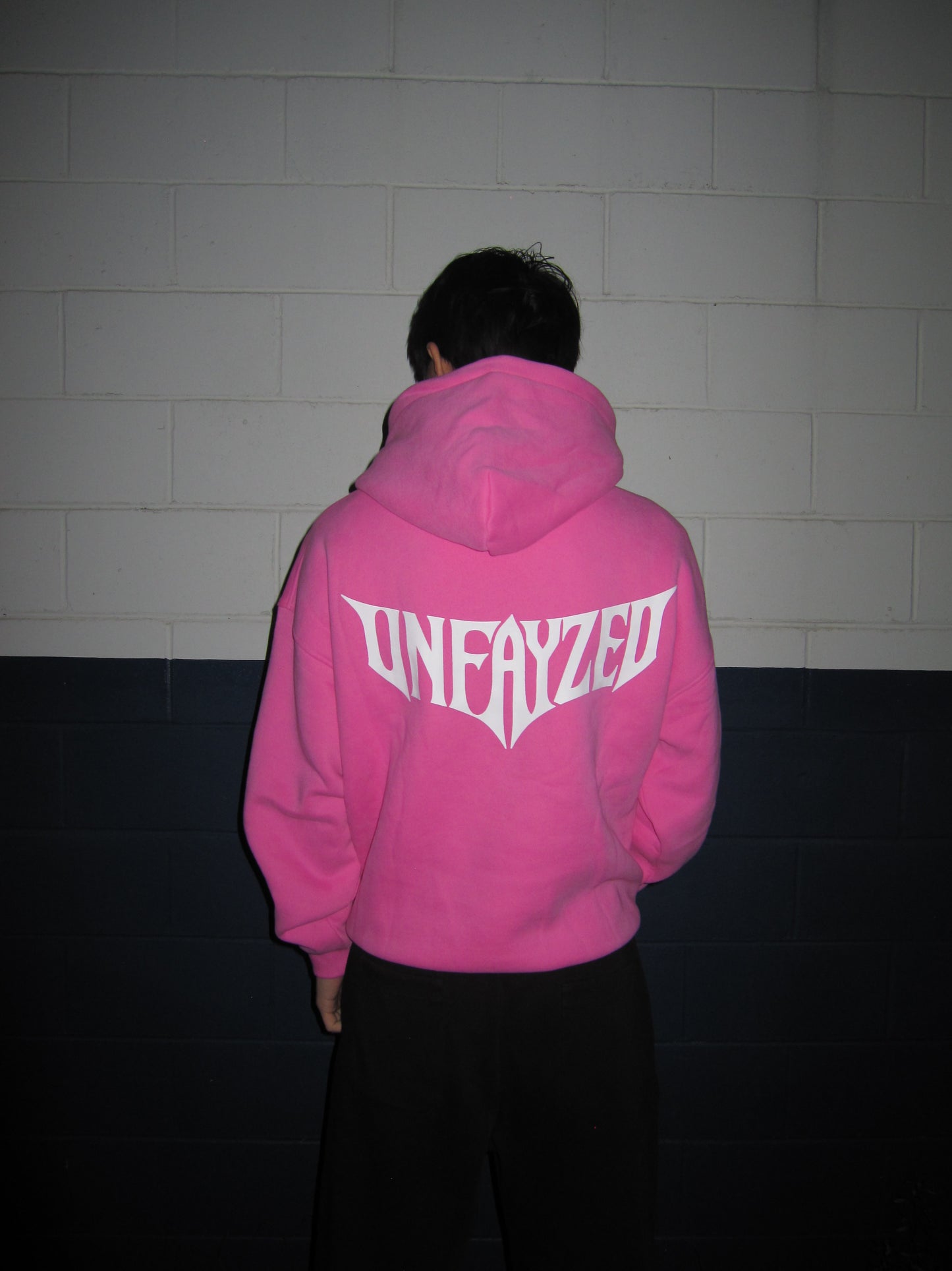 OVERSIZED PINK UNFAYZED HOODIE