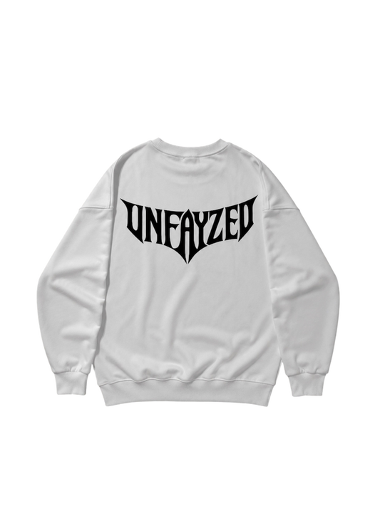 UNFAYZED WHITE CREWNECK LONGSLEEVE