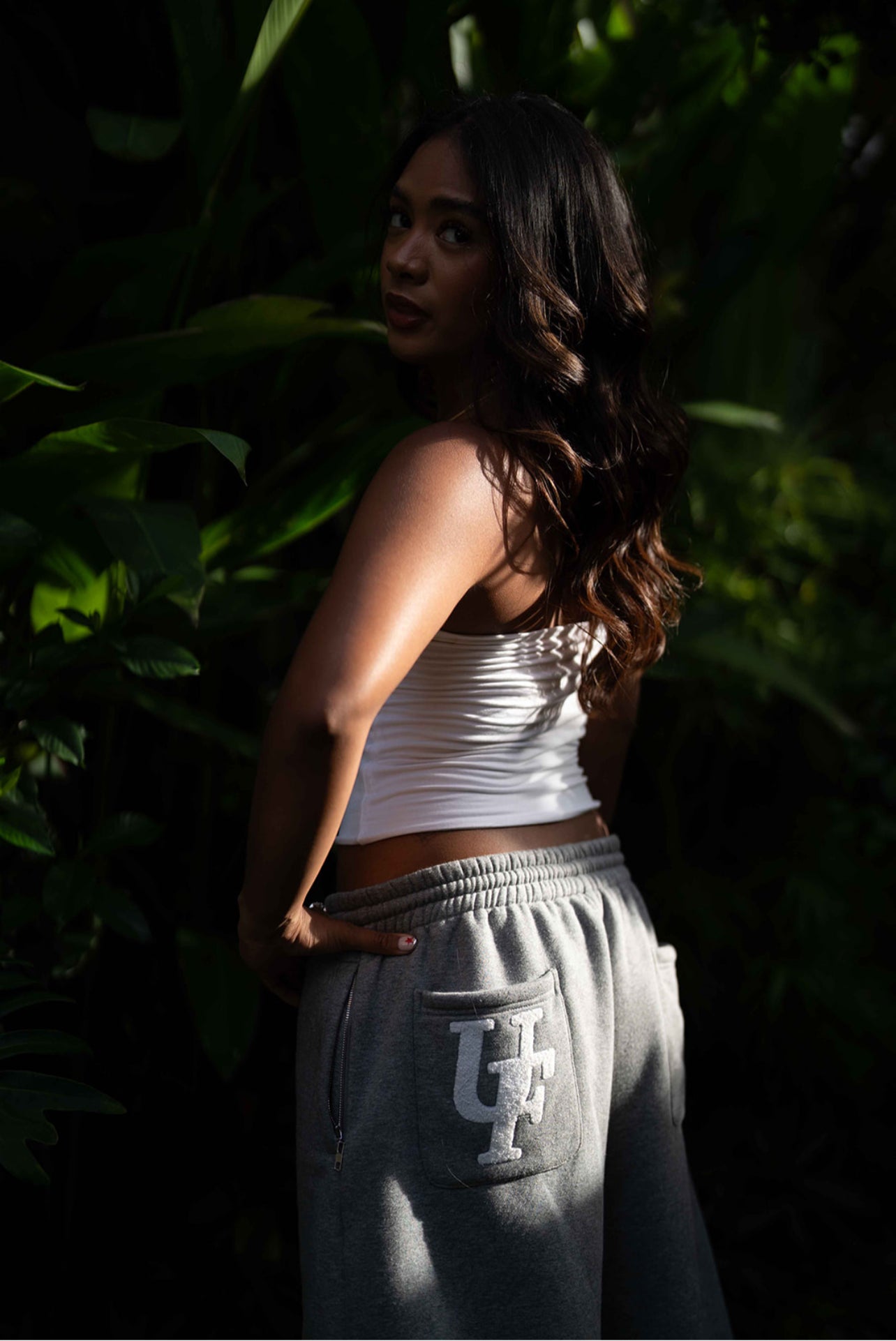 FAYZED BAGGY SHORTS - GREY MARBLE
