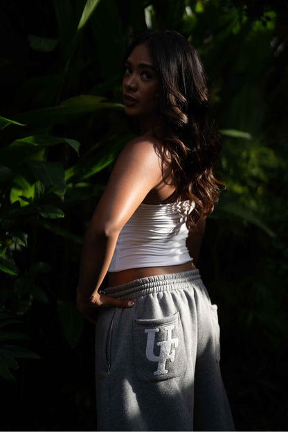FAYZED BAGGY SHORTS - GREY MARBLE