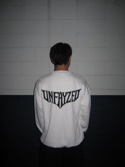 UNFAYZED WHITE CREWNECK LONGSLEEVE