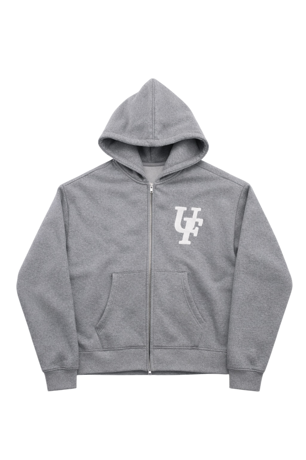 FAYZED ZIP UP - GREY MARBLE