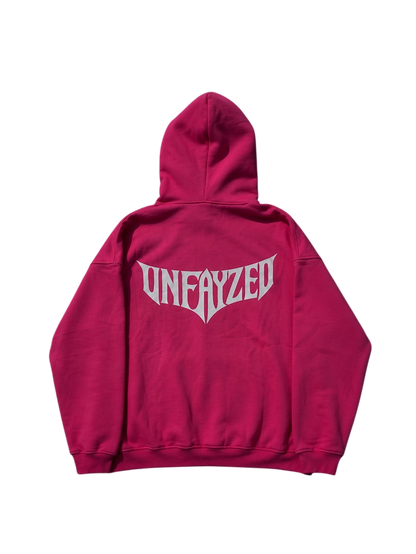 OVERSIZED PINK UNFAYZED HOODIE